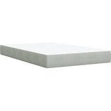 Box spring krevet s madracem svjetlosivi 120x200 cm baršunasti | shoptok.hr