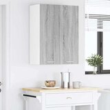 vidaXL Viseča omarica Riga Siva Sonoma 60 x 31 x 80 cm Konstruiran les | Shoptok.si