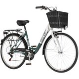 Visitor Bicikl fashion bloom 28" alu 19" v-brake 6 brzina 155-178cm (s/m) zeleno beli | Eponuda.com