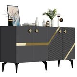 Hanah home iris - anthracite, gold anthracitegold console | ePonuda.com