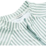 Liewood kopalni pajac z rokavi max seersucker stripe sea blue/white | Shoptok.si