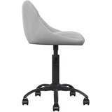 vidaXL Pisarniški stol svetlo siv žamet | Shoptok.si