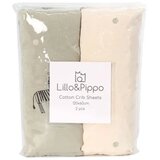 LILLO & PIPPO čaršav sa lastišem 60x120cm 2/1, Zebra Cijene