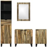  Set namještaja za kupaonicu Zidne 4 pcs Smeđa Konstruirano drvo | shoptok.hr