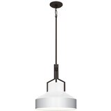  Quoizel QZ-BRECKEN-2P-OZ-OPAL - Luster na šipci BRECKEN 2xE27/60W/230V crna/bela | Eponuda.com