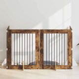  Vrata za pse z stojali 4 pcs Dimljen hrast 80 x 100 cm, (5000232724) | Shoptok.si