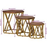  Klubske mizice Rjava 55 x 55 x 50 cm Masiven les manga, (5000107346) | Shoptok.si