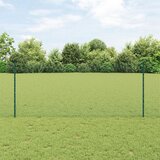 vidaXL varjena žična ograja s 11 U stebri Zelena 1x25 m Jeklo Cene