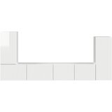  Set TV komoda 4 pcs Visoki sjaj bijela Konstruirano drvo | shoptok.hr