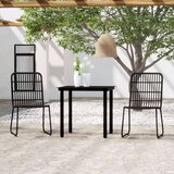  3-dijelni vrtni blagovaonski set crni | shoptok.hr