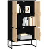 Maison Chic Visoka komoda crna 70 x 35 x 125 cm od konstruiranog drva | shoptok.hr