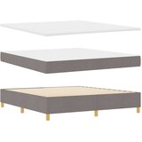 Krevet s opruga kutije Sivo-smeđa 200 x 180 cm tkanina | Eponuda.ba