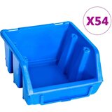  96-dijelni set kutija za pohranu sa zidnim pločama plavi | shoptok.hr