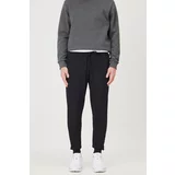 AC&Co / Altınyıldız Classics Men's Black Standard Fit Regular Fit Cotton Pocket Comfortable Jogger Sweatpants