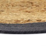 vidaXL podmetači 6 kom prirodna i antracit boja 38 cm od jute i pamuka | shoptok.hr