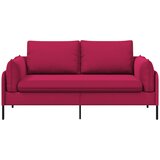 SOFA za dvije osobe 2-sjedalo Vinska crvena 188 x 81 x 89 cm Slike