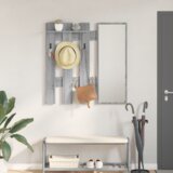 vidaXL Nadwyčajna obešalnik za plašče Siva sonoma 100 x 10 x 100 cm | Shoptok.si