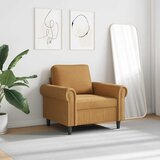  Fotelja smeđa 60 cm baršunasta | shoptok.hr