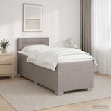  s box springom, madracem i LED-om Sivosmeđa 80 x 200 cm | shoptok.hr