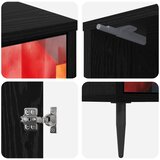  Noćni ormar HEESCH Crni hrast 36 x 33 x 51 cm Konstruirano drvo | shoptok.hr