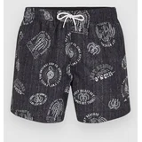 Cali Print 15'' Boardshorts black mystical