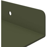  Lebdeća polica 2 pcs Maslinasto zelena 100 x 9 x 2,5 cm Čelik | shoptok.hr