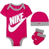 Nike Sportswear Komplet 'Futura' pegasto siva / temno roza / bela