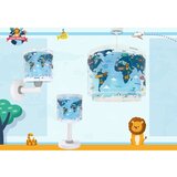 Dalber 40679 - Dečija zidna lampa WORLD 1xE27/15W/230V plava | Eponuda.com