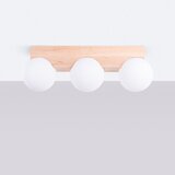 Sollux Stropna svetilka BULBO 3 naravni les, (5000352385) | Shoptok.si