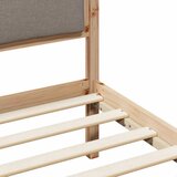  Krevetna konstrukcija s uzglavljem Sivo-smeđa 200 x 200 cm | shoptok.hr