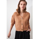 Trendyol Camel Knit Detailed Knitwear Cardigan | shoptok.hr