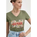 Guess Kratka majica ženske, zelena barva, W4GI23 J1314