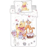 Jerry Fabrics Bela bombažna otroška posteljnina za otroško posteljico 100x135 cm WTP "Birthday party" – | Shoptok.si