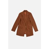 Trendyol brown Buttoned Jacket Cene