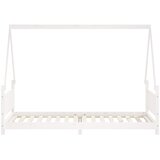  Okvir za dječji krevet bijeli 90 x 200 cm od masivne borovine | shoptok.hr