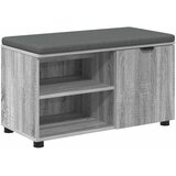  Klupa za hodnik s jastukom Sivi Sonoma 80 x 38 x 46 cm | shoptok.hr