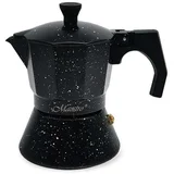 Talijanska Moka za Kavu Feel Maestro MR-1667-6 Crna Granit Aluminij 300 ml 6 Šalice
