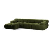 Micadoni Zelena kutna garnitura od bouclé tkanine (s lijevim kutom) Bellis – Home | shoptok.hr