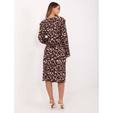 RUE PARIS Dress-IT-SK-20057.21P-brown | Shoptok.si