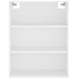  Visoka komoda bijela 69,5x34x180 cm konstruirano drvo Slike