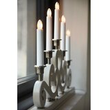 Marksl&amp;ouml;jd 706453 - Božićni svećnjak ENEBY 5xE10/3W/230V bež/mesing Slike