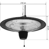 Dom Grelnik s karbonskim grelcem, 1500W, IPX4 na prostem - FK262 | Shoptok.si