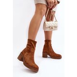 Boto Women's ankle boots with a heel Camel Argastis | ePonuda.com