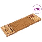  Otirači za stepenice samoljepljivi 10 kom 65x21x4 cm bež | shoptok.hr