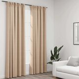 Furnova Zatemnitvene zavese z obešali 2 kosa bež 140x245 cm, (21917729) | Shoptok.si