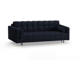 Cosmopolitan Design Temno modra raztegljiva sedežna garnitura s prostorom za shranjevanje iz tkanine bouclé 222 cm Bali – | Shoptok.si
