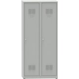  garderobna omara, vxšxg 1800 x 800 x 500 mm, 2 predelka, svetlo sive barve | Shoptok.si