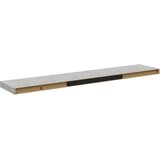  Plutajuća zidna polica siva boja betona 120 x 23,5 x 3,8 cm MDF | shoptok.hr