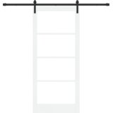  Drsna vrata ORKDAL Bela 93 x 211 cm Trden borov les in steklo, (5000215403) | Shoptok.si
