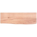  Zidna polica svjetlosmeđa 60 x 20 x 2 cm od obrađene hrastovine Slike